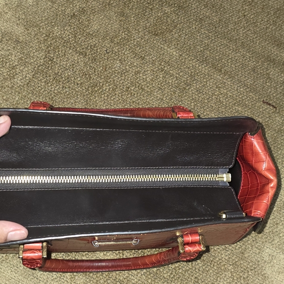 Michael Kors Crimson Crocodile Satchel - Picture 15 of 15